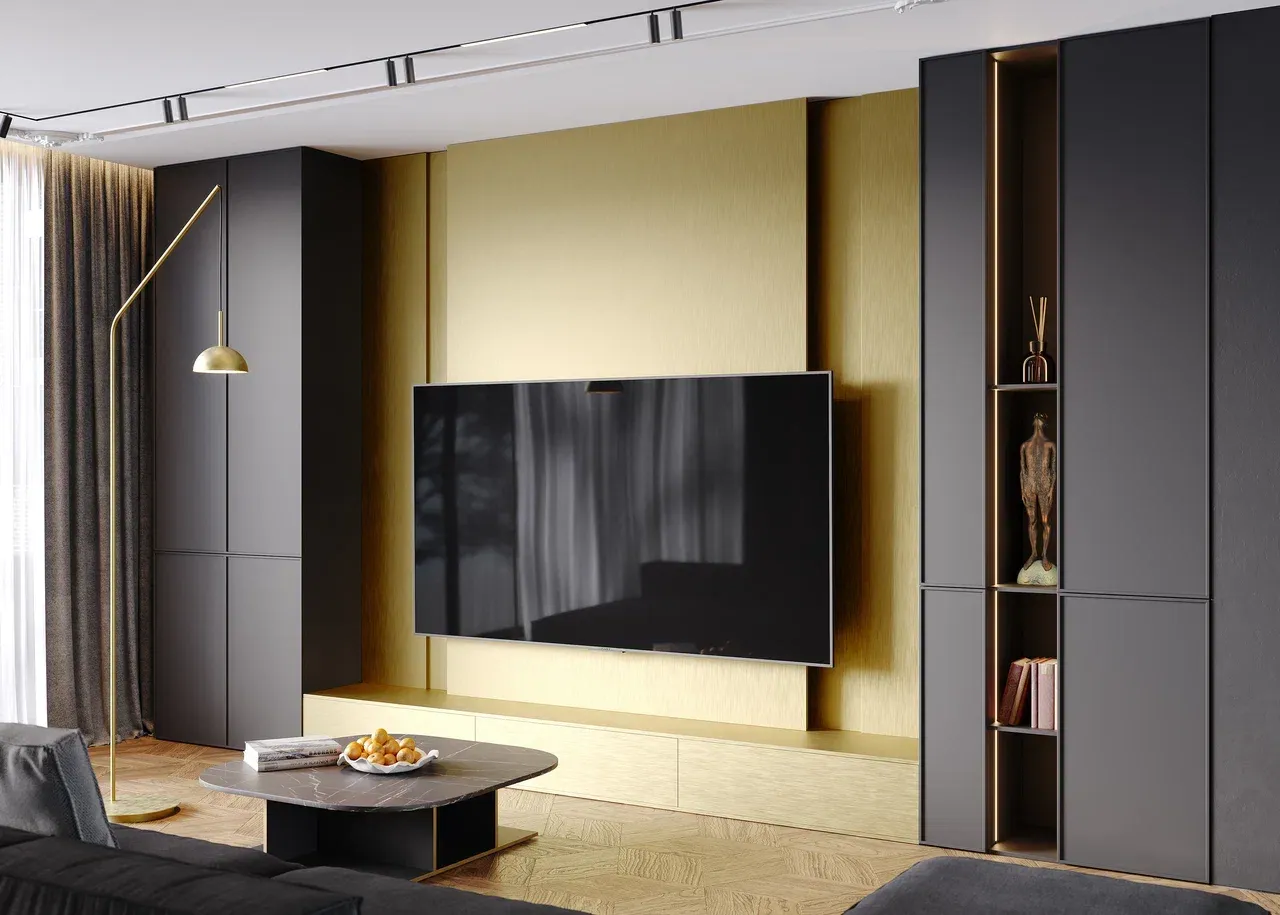 Гостиная, коллекция Плаза (арт. Lvr225), мебель на заказ MrDoors