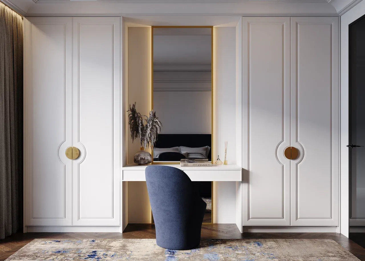 Шкаф с зеркалом, коллекция Kiara (арт. Sd104), мебель на заказ MrDoors