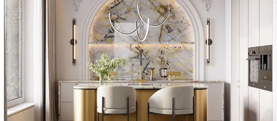 Как использовать натуральный камень в качестве кухонного фартука?