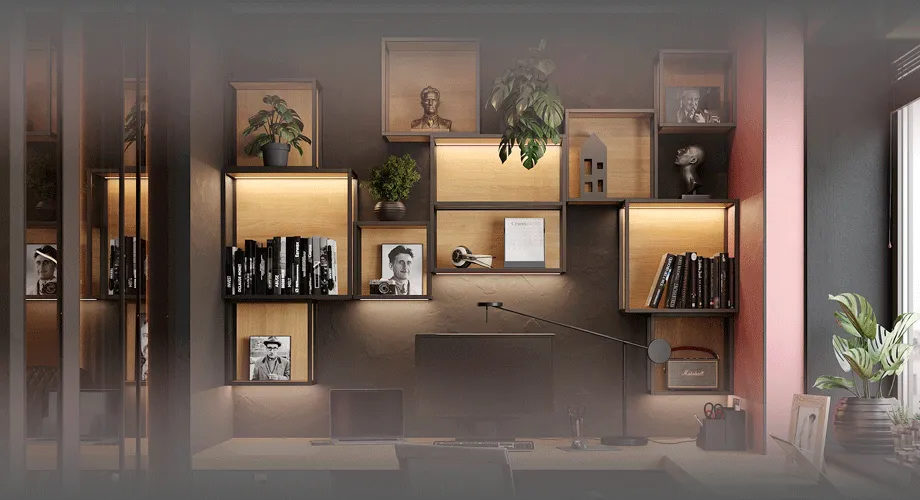 Идеи декора стеллажа