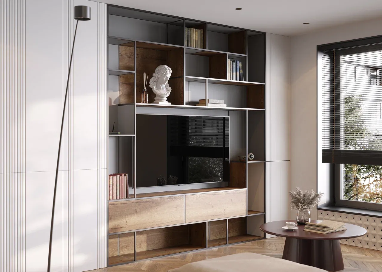 Гостиная, коллекция Suntory (арт. Lvr208v2), мебель на заказ MrDoors