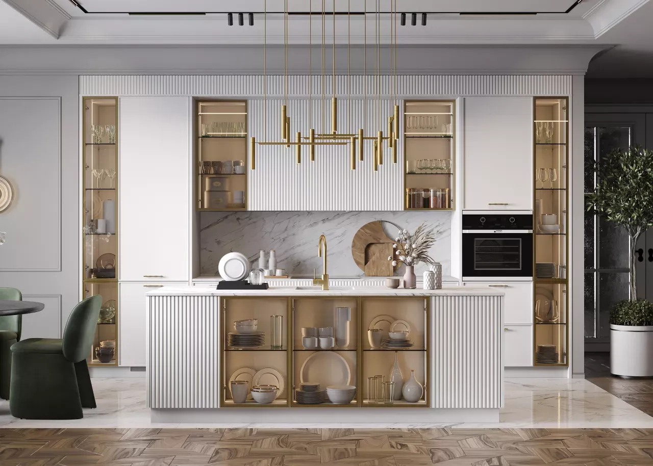 Кухня, коллекция "SUNTORY-M" (арт. 245), мебель на заказ MrDoors