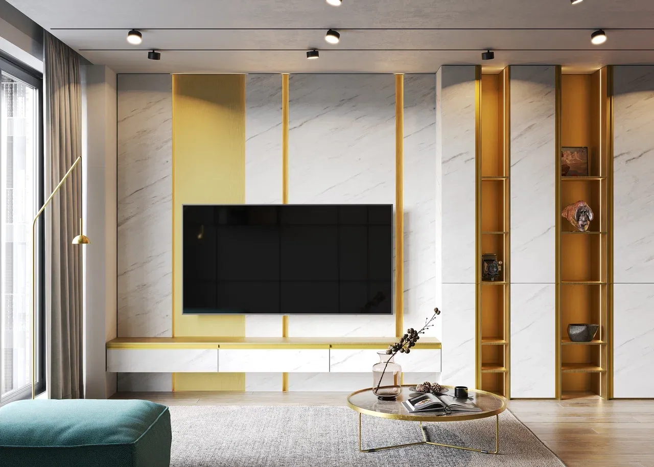 Гостиная, коллекция Метрополитан (арт. Lvr230), мебель на заказ MrDoors