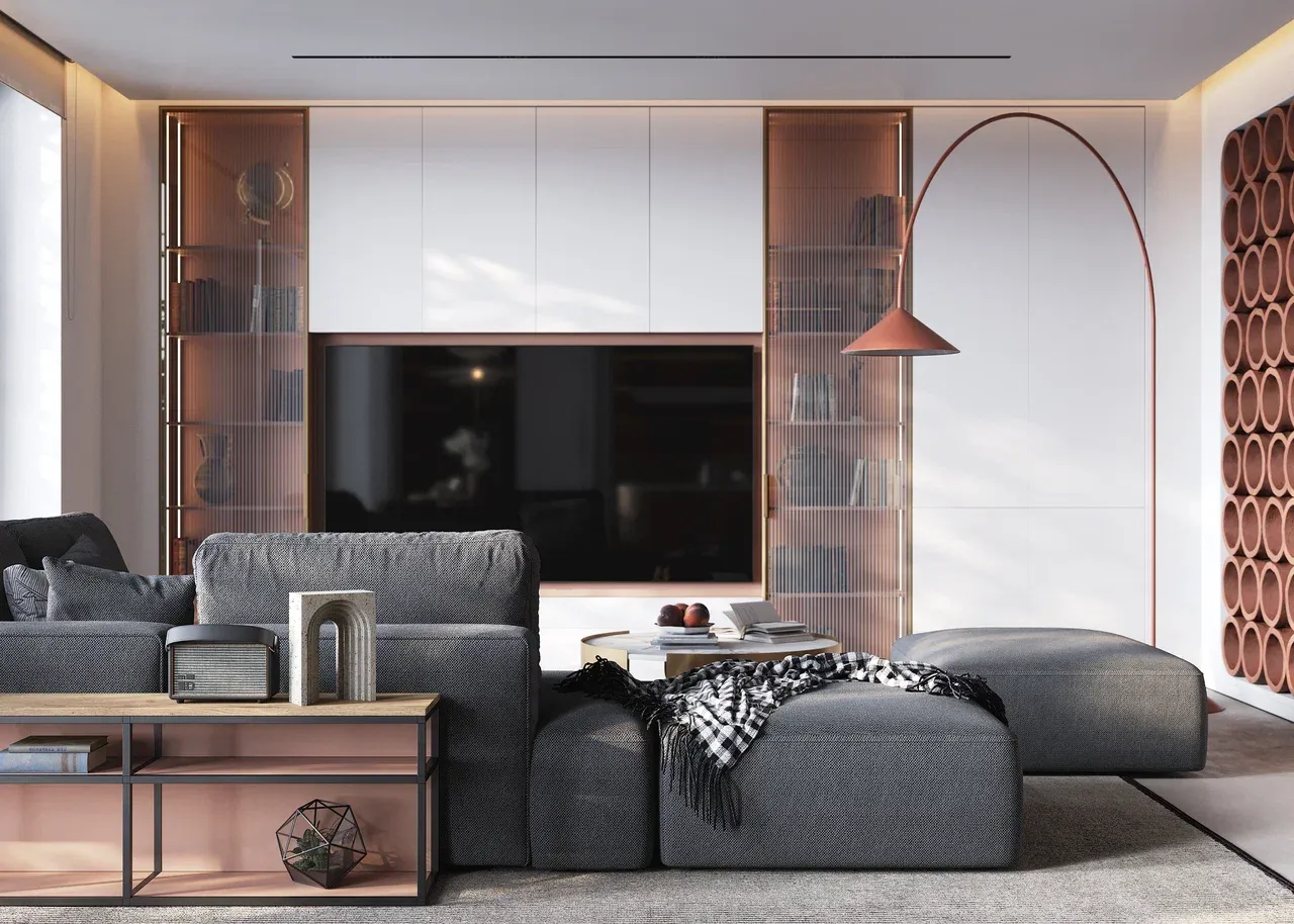 Гостиная в стиле модерн (арт. Lvr275), мебель на заказ MrDoors