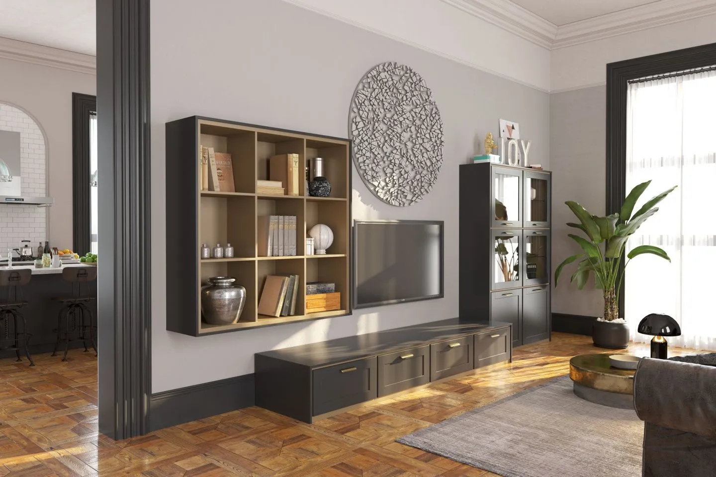 гостиная в загородном доме