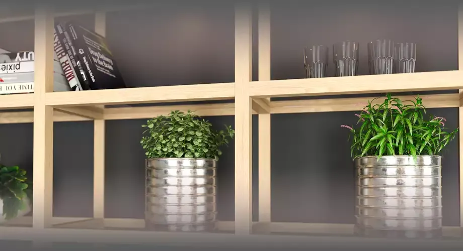 Как украсить кухню полками