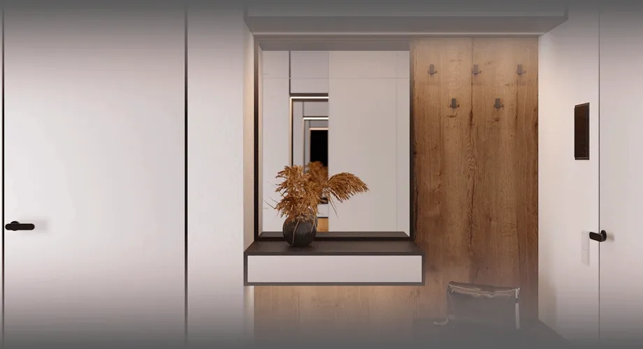 Оформление зеркала в прихожей