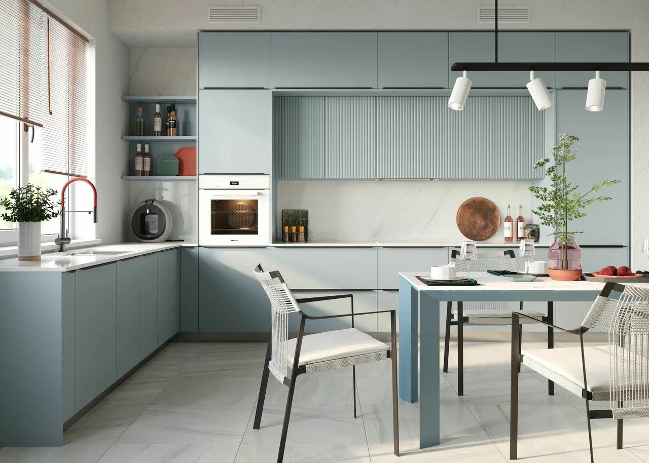 Кухня угловая в стиле модерн (арт. kit286), мебель на заказ MrDoors