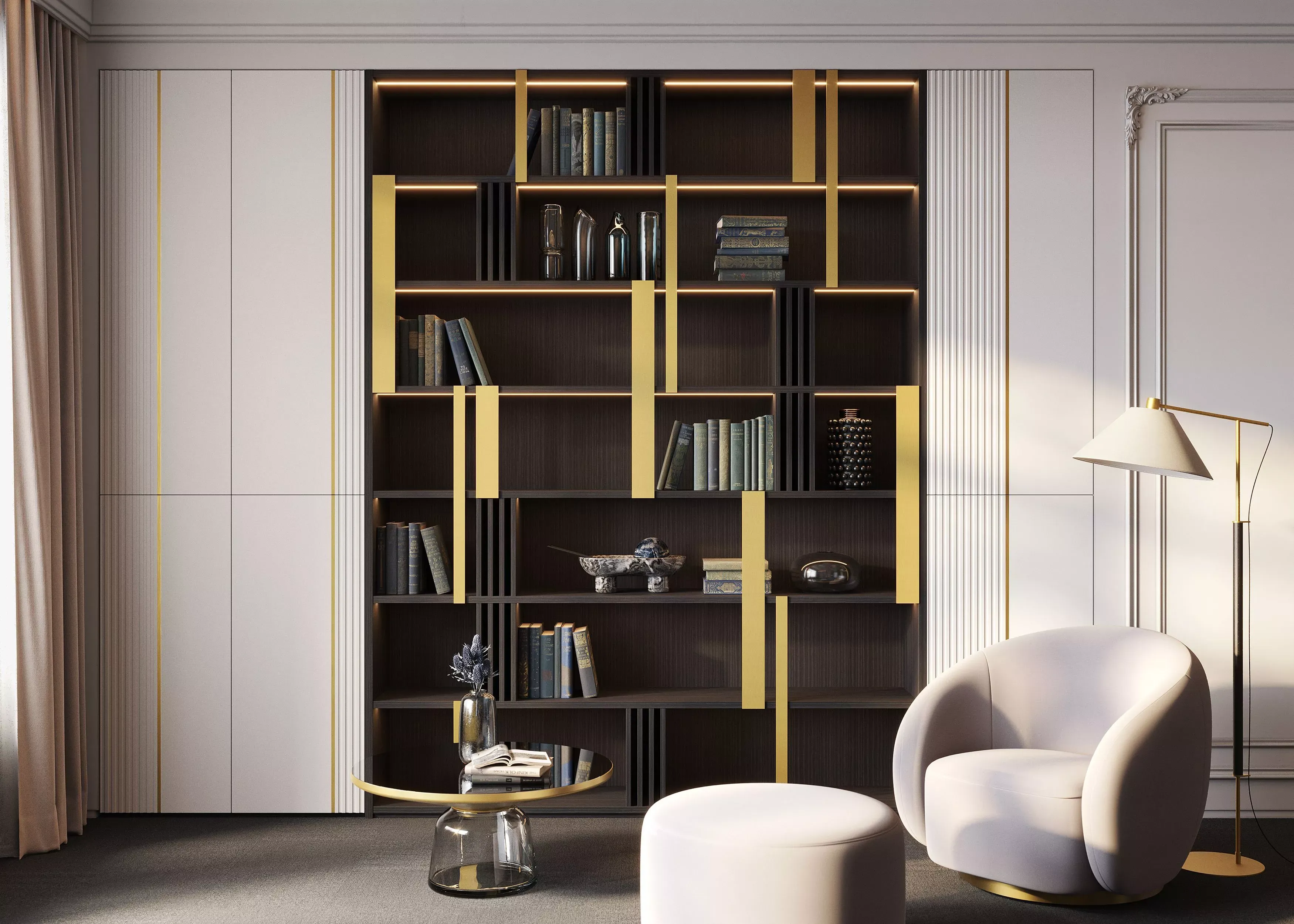 Гостиная, коллекция Suntory (арт. 366), мебель на заказ MrDoors