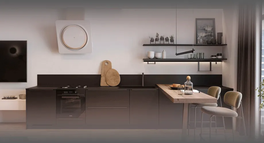 Кухни без верхних шкафов: примеры оформления