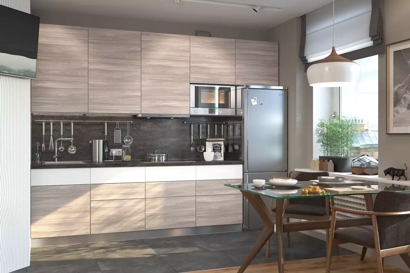 Кухня, коллекция "Метрополитан" (арт. 046)