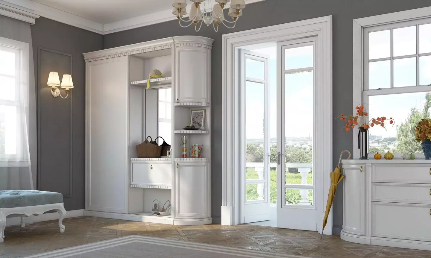 Шкаф, коллекция "Боргезе" (арт. 038), мебель на заказ MrDoors