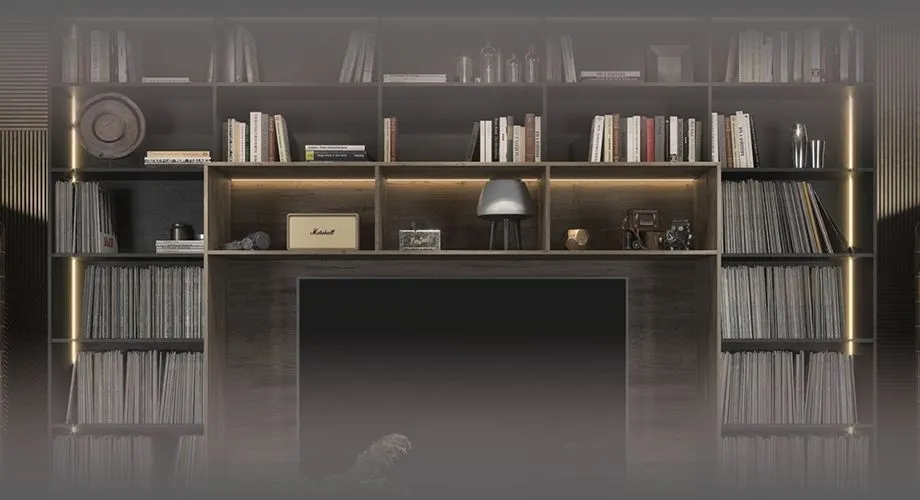 Как оформить стеллаж?