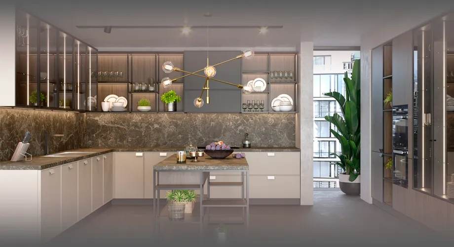 Как выложить фартук на кухне