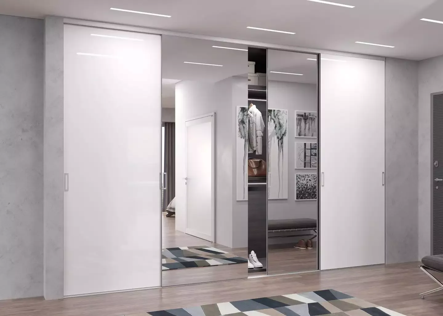 встроенный шкаф-купе в прихожую