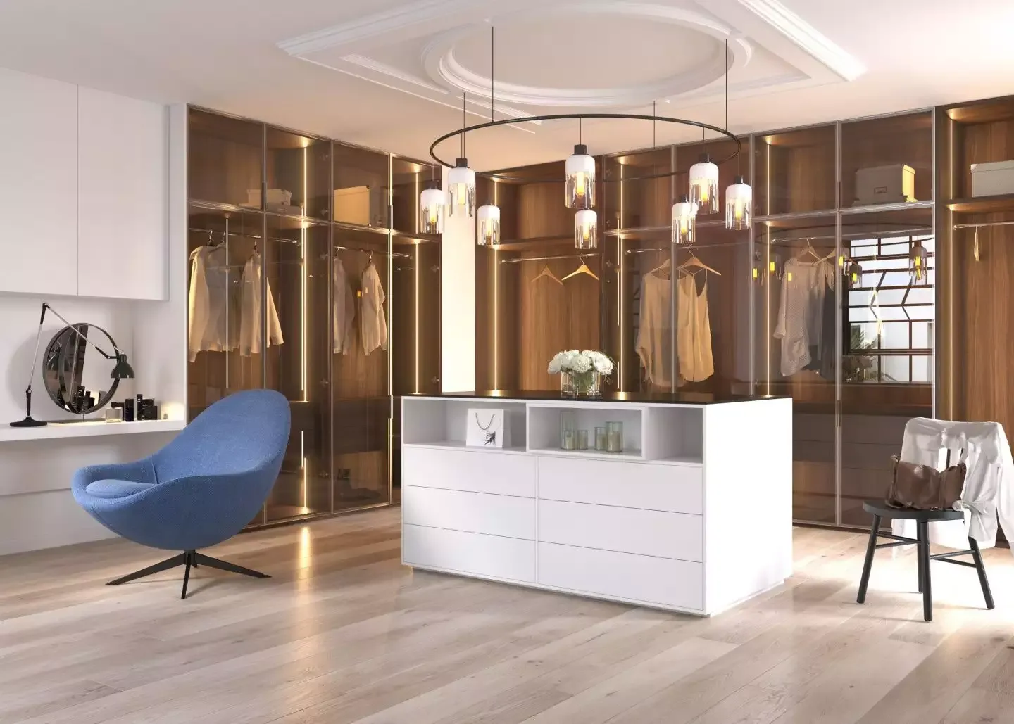 дизайн гардеробной в квартире