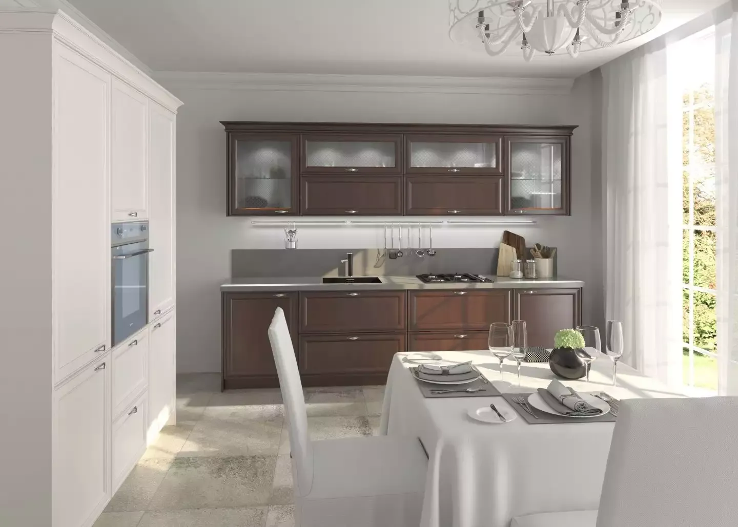 кухня гостиная в частном доме 