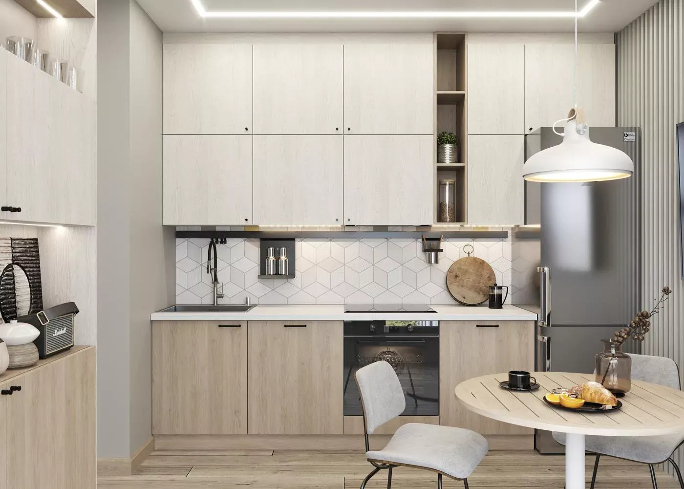 Кухня светлая  (арт. 253)