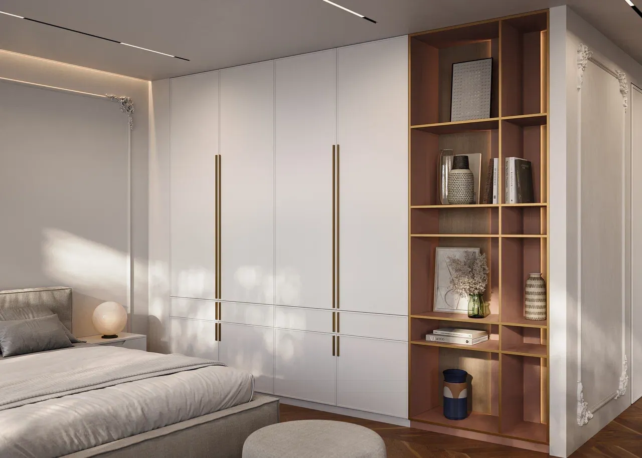 Шкаф встраиваемый в стиле фьюжн (арт. Sd109), мебель на заказ MrDoors