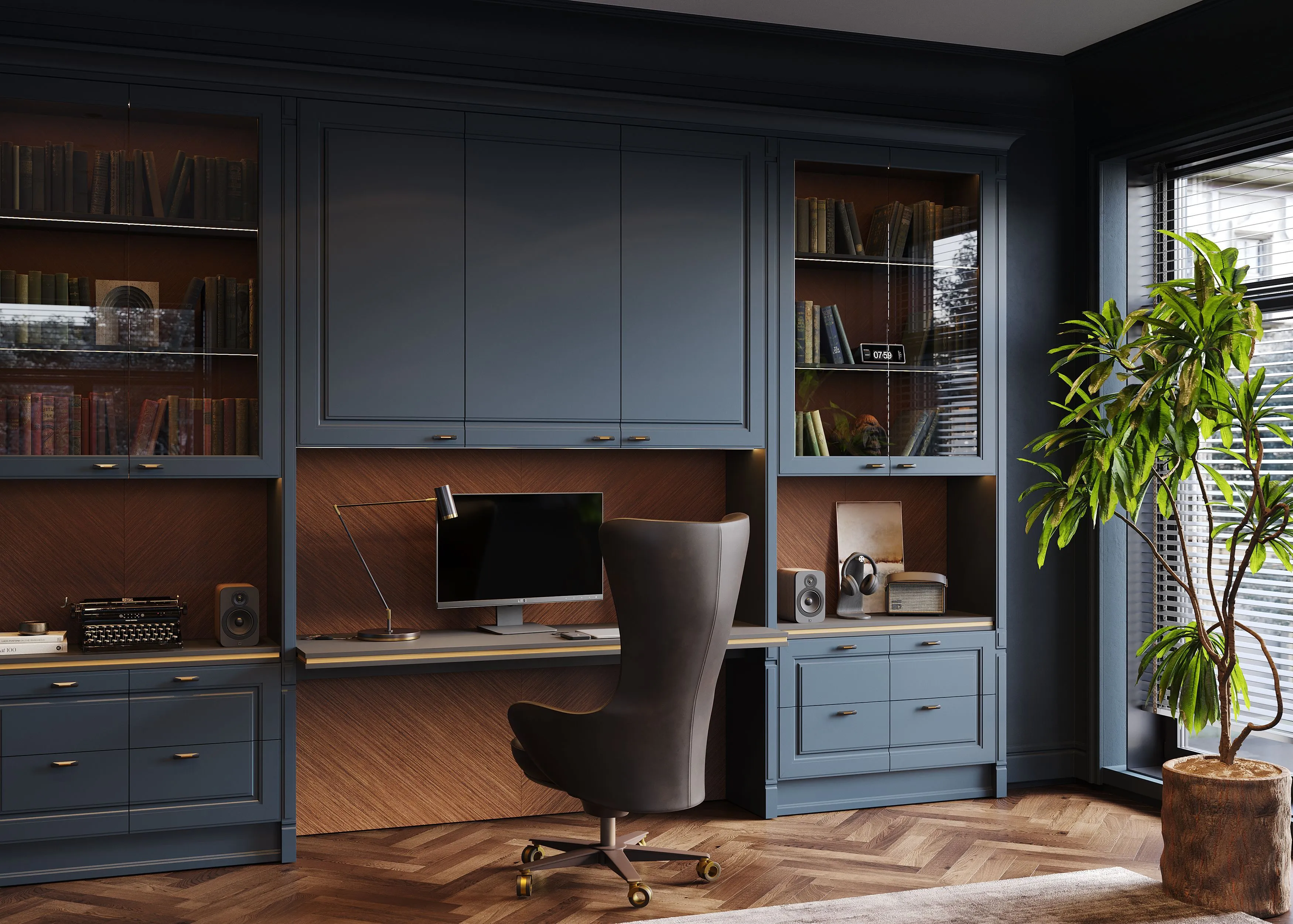 Кабинет, коллекция Kiara (арт. St121), мебель на заказ MrDoors