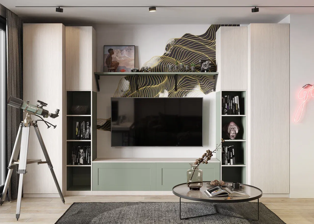 Гостиная, коллекция Метрополитан (арт. Lvr198), мебель на заказ MrDoors