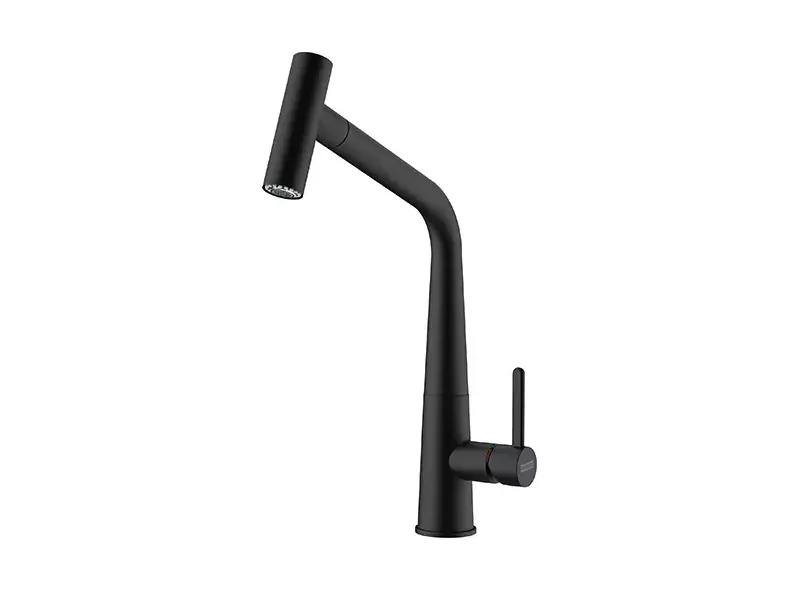 Смеситель Franke Icon с выдвижным шлангом, черный, мебель на заказ MrDoors