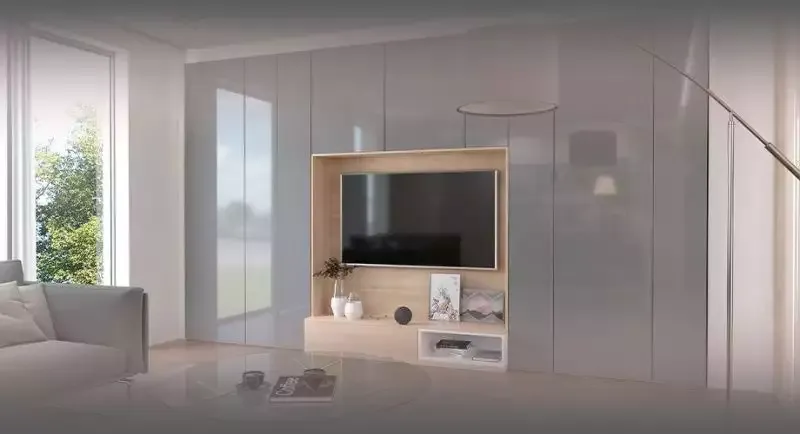 Шкафы в интерьере гостиной — 42 фото