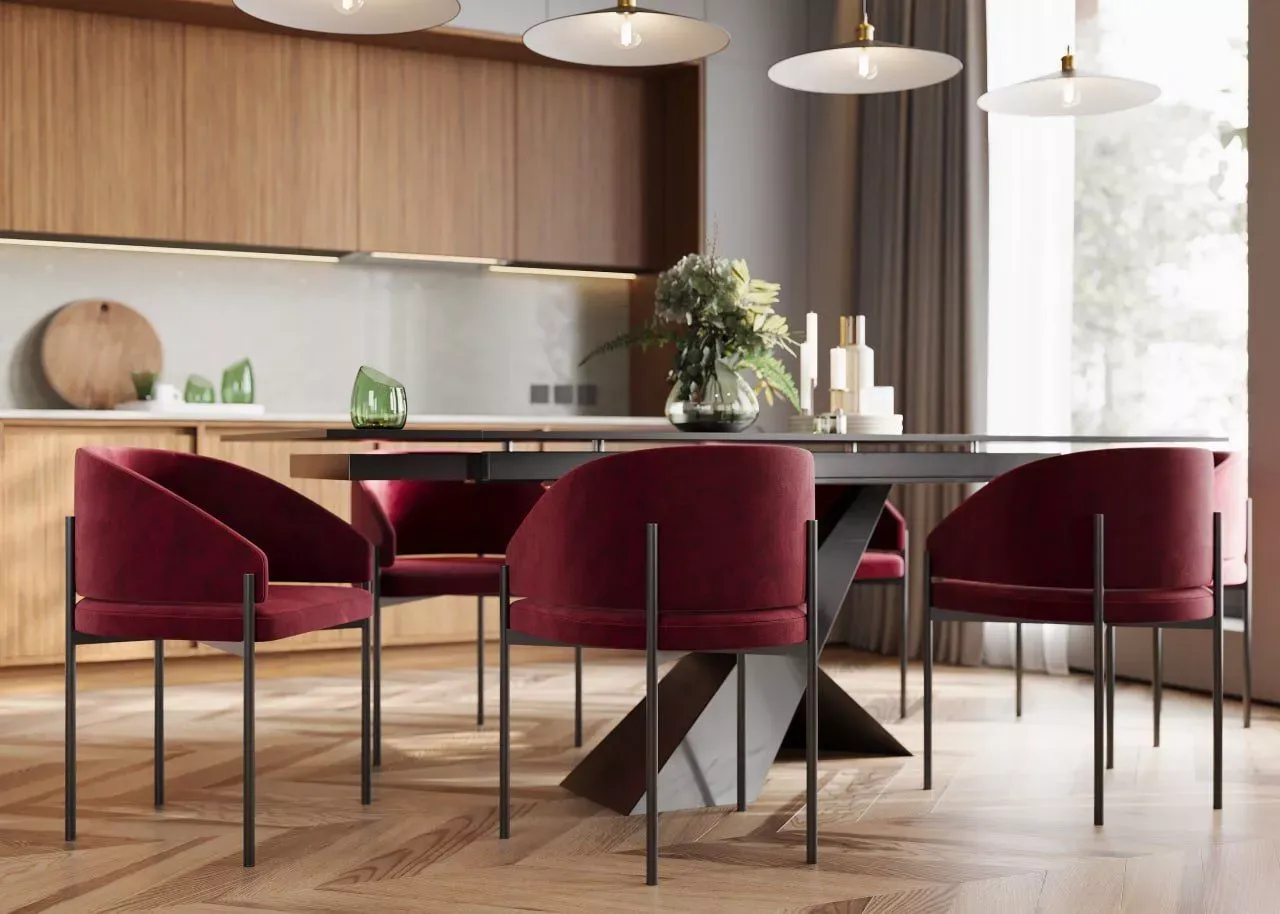 Стул Ponte, красный (арт. Cuf016), мебель на заказ MrDoors