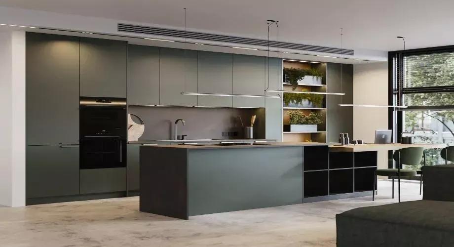 Зеленые кухни: идеи дизайна и фото вдохновения (130 примеров)