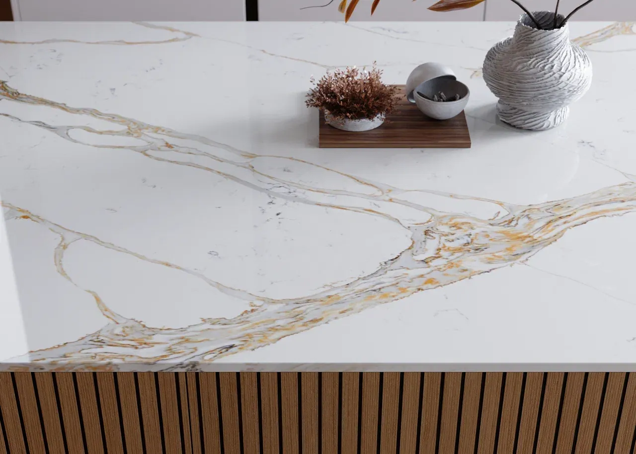 Cтолешница из кварца (арт. KS466), мебель на заказ MrDoors