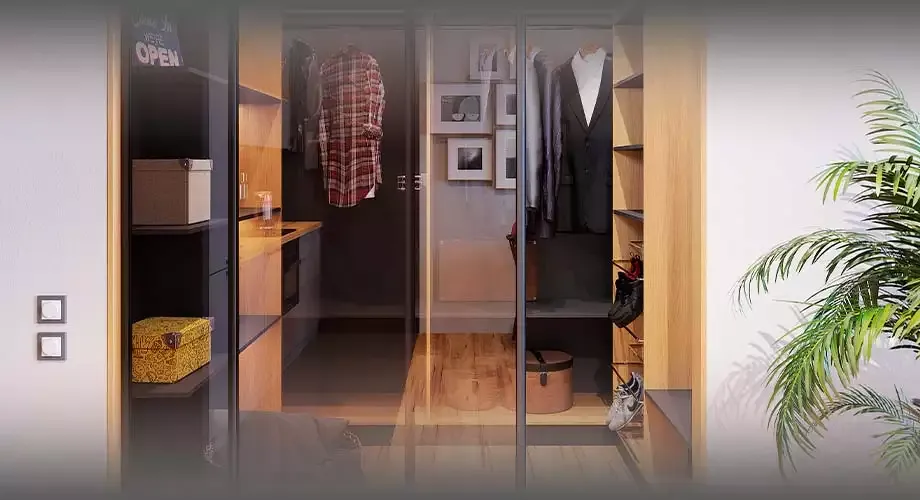 Дизайн маленькой гардеробной комнаты - идеи и советы