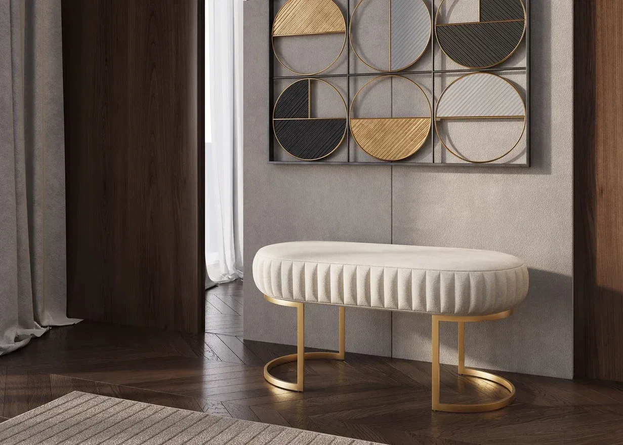 Пуф-банкетка Ponte С, белый (арт. 012)