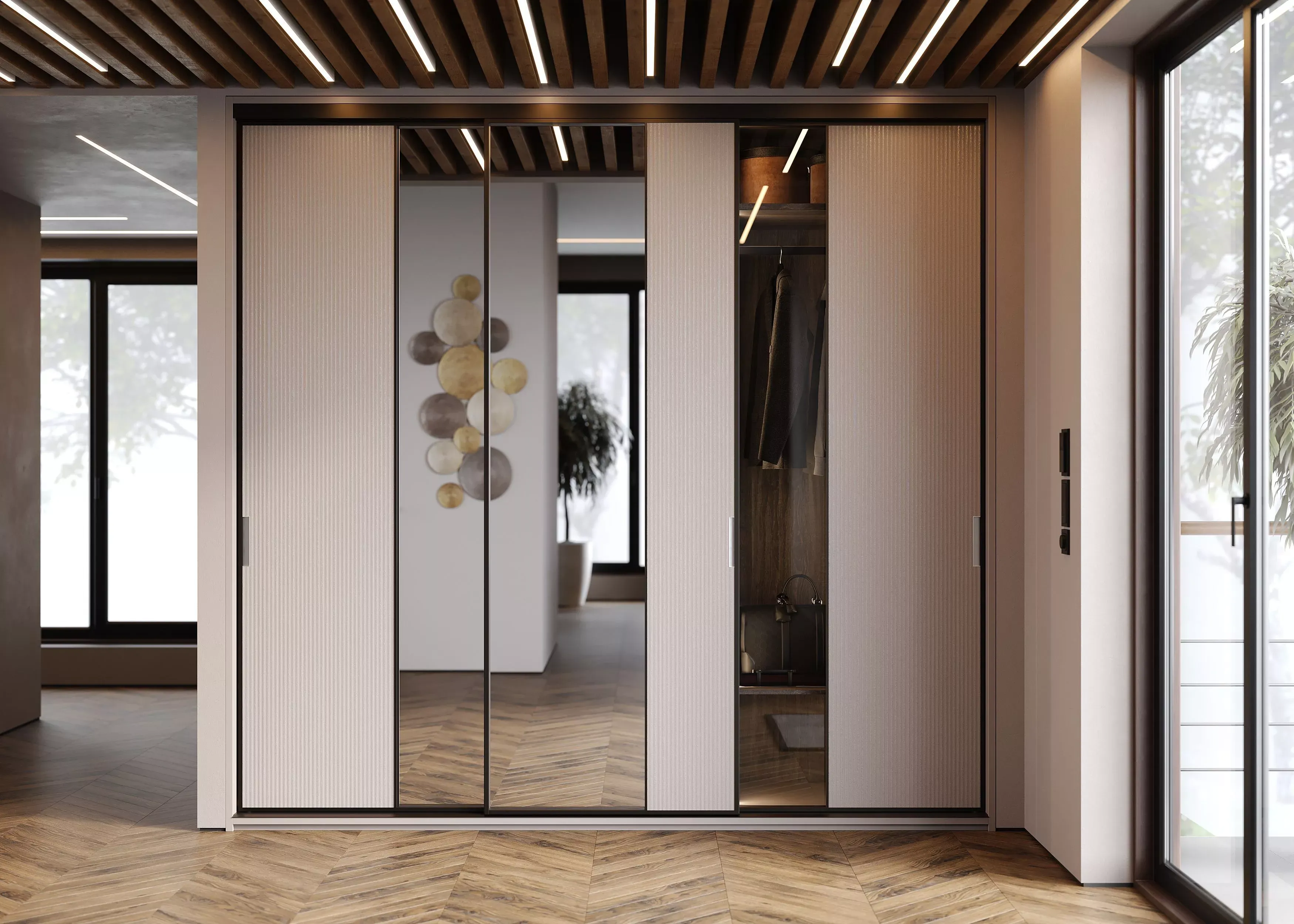 Шкаф-купе, коллекция Sedimenti (арт. Sd082), мебель на заказ MrDoors