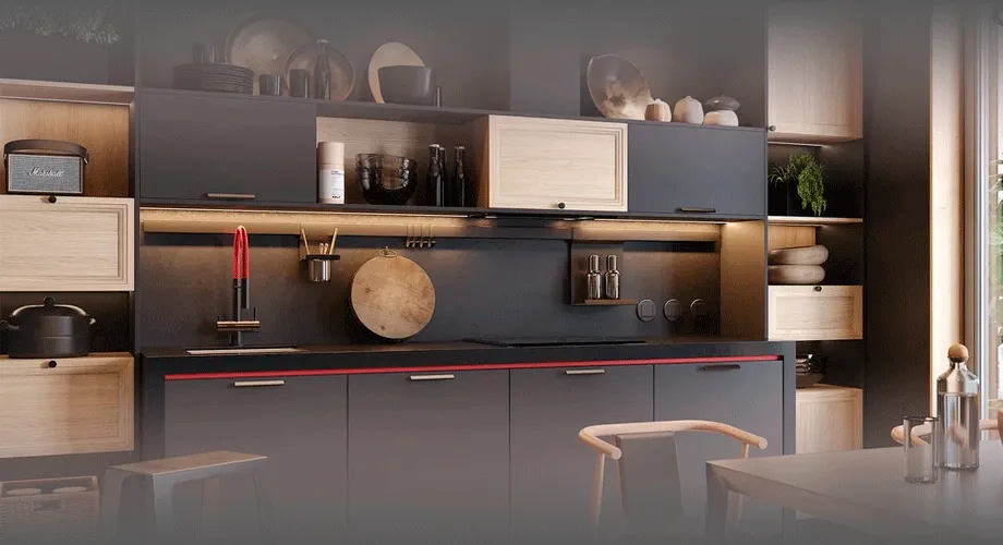 Навесное оборудование для рейлингов кухни