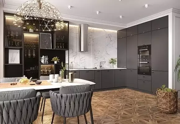 Фото кухни в стиле Урбан, мебель на заказ MrDoors