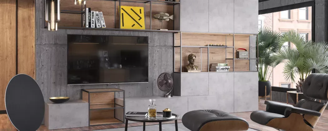 Полки и стеллажи в интерьере