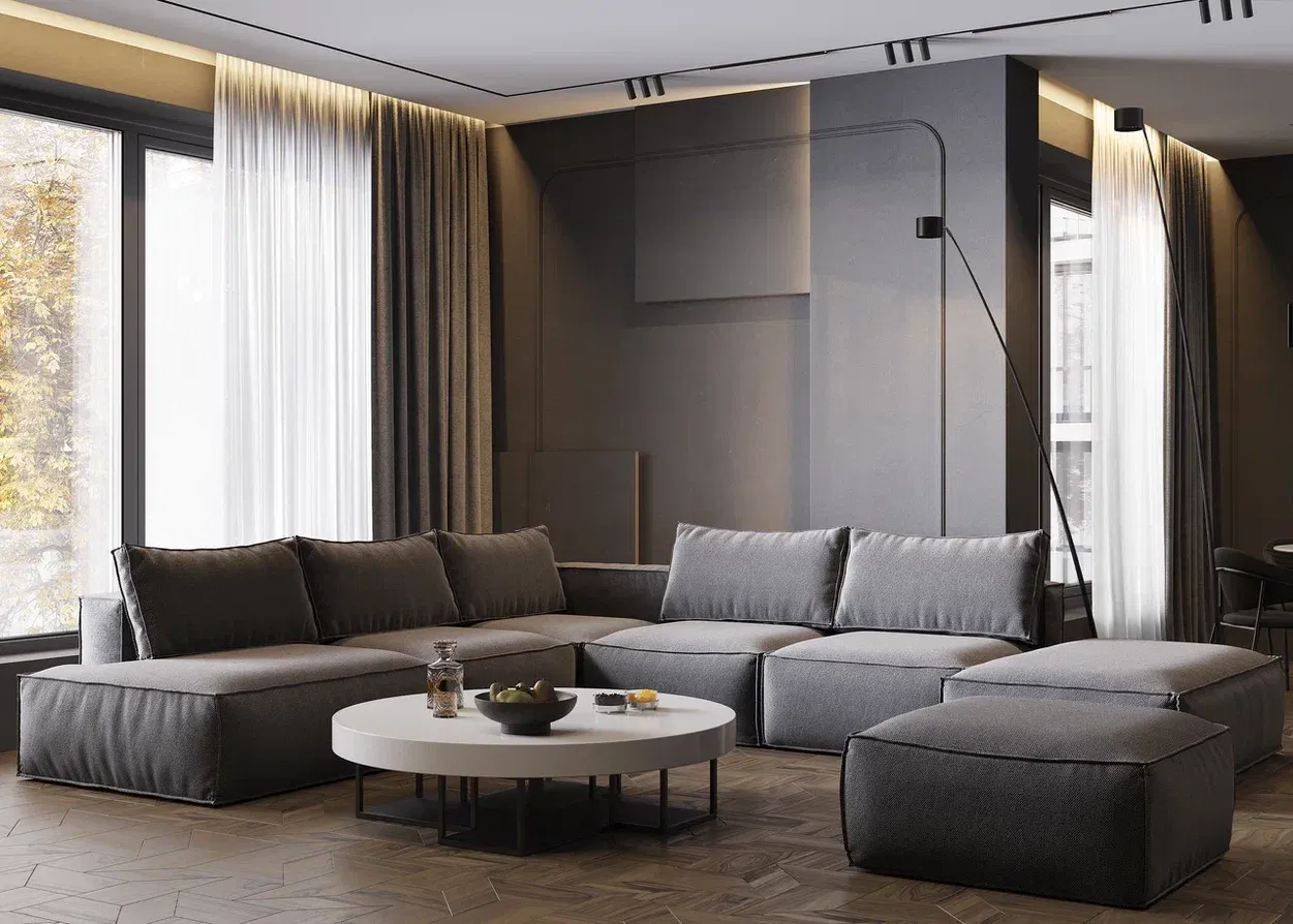 Диван UOMO, серый (арт. 005)