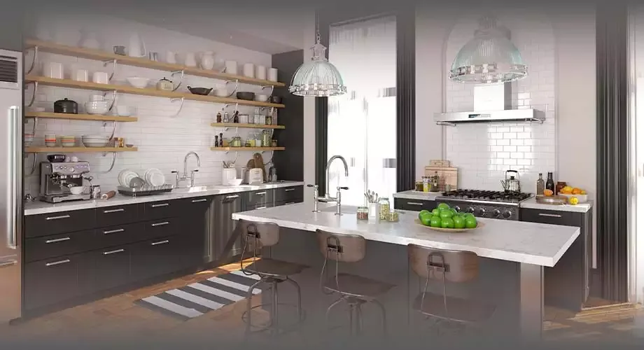 Кухни с островом - идеи дизайн интерьера от Mr.Doors