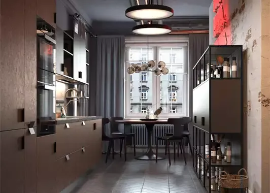 Кухня в современном стиле, мебель на заказ MrDoors