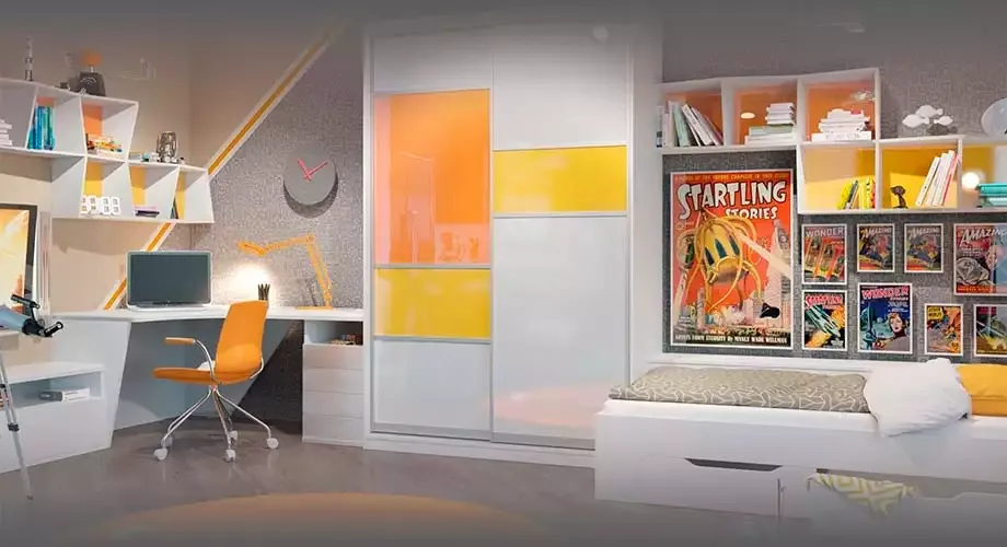 Гостиная в оранжевых тонах. Психология цвета