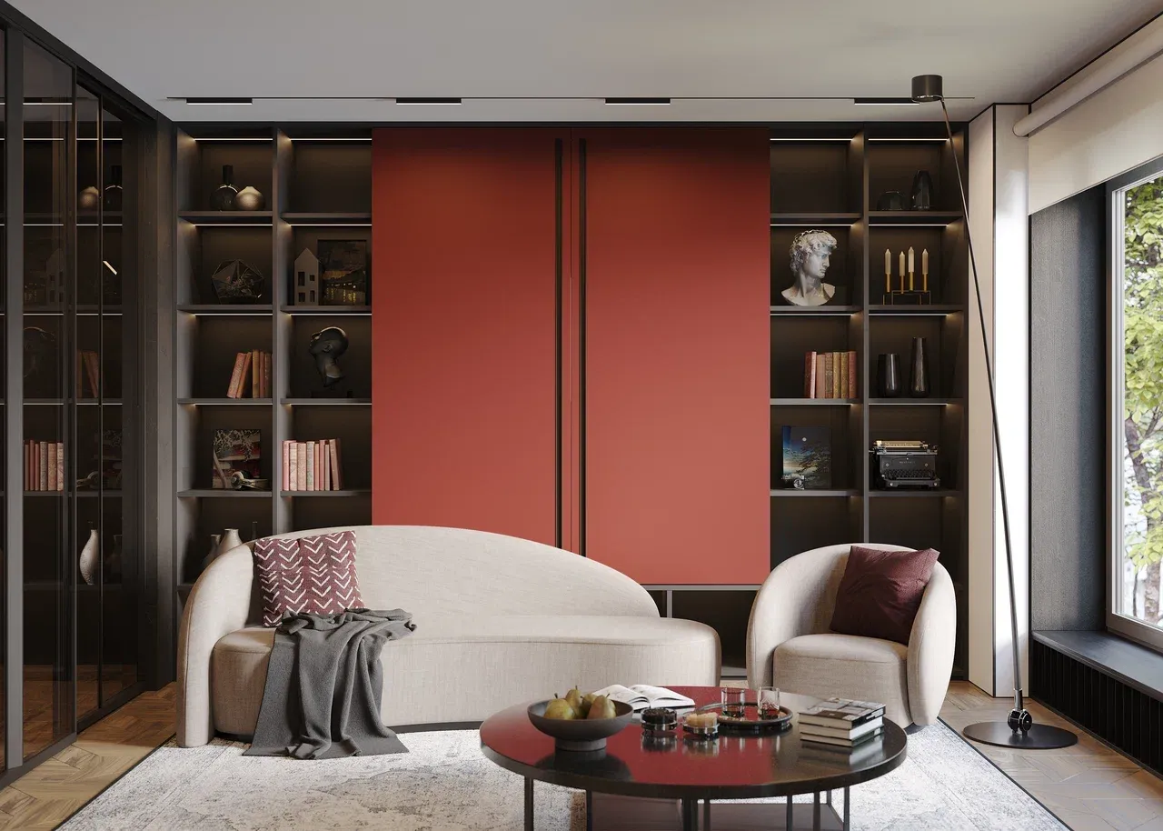 Гостиная в стиле модерн (арт. Lvr244v2), мебель на заказ MrDoors