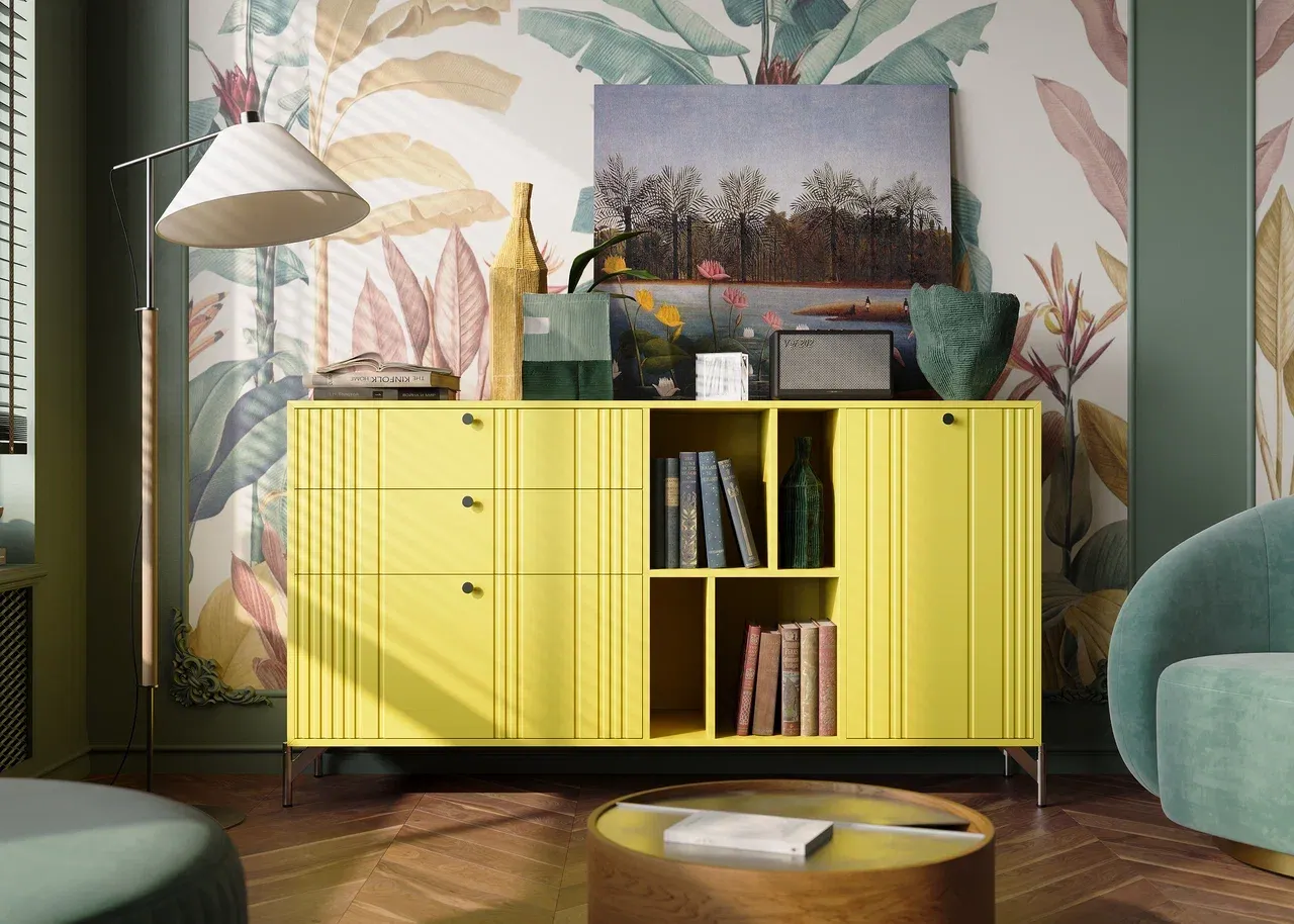 Комод с фасадами Сантори М и ножками Trend (арт. Smf020), мебель на заказ MrDoors