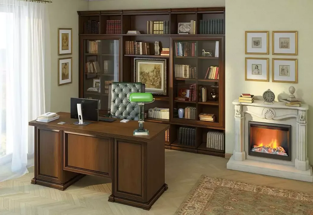 классический кабинет библиотека