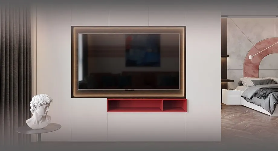 Стенки в спальню — 14 фото