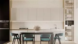 Кухня-гостиная для многодетной семьи