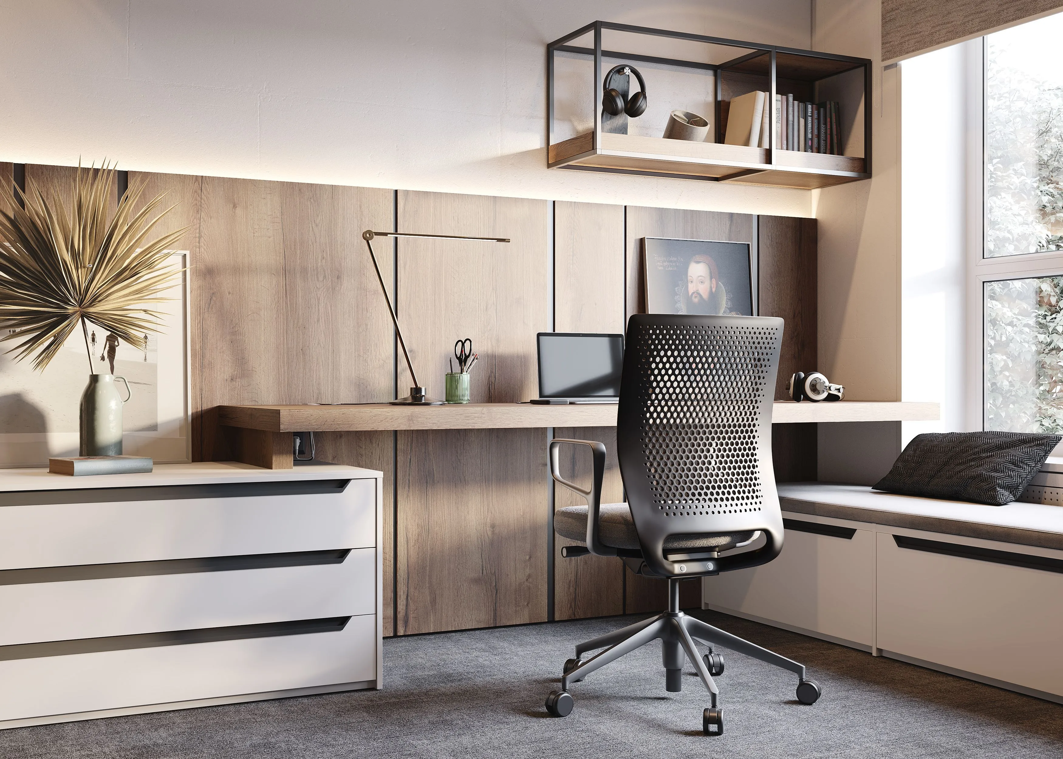 Кабинет, коллекция «Метрополитан» (арт. St112), мебель на заказ MrDoors