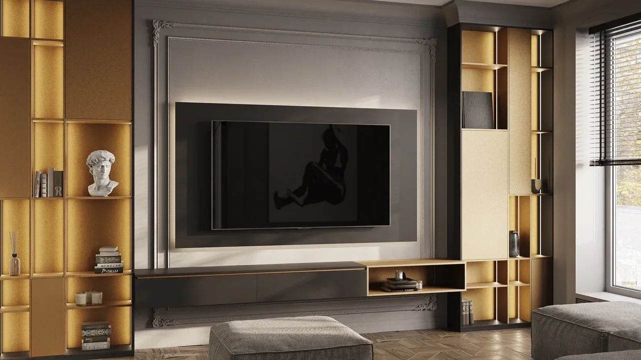 Гостиная, коллекция Метрополитан (арт. Lvr227), мебель на заказ MrDoors