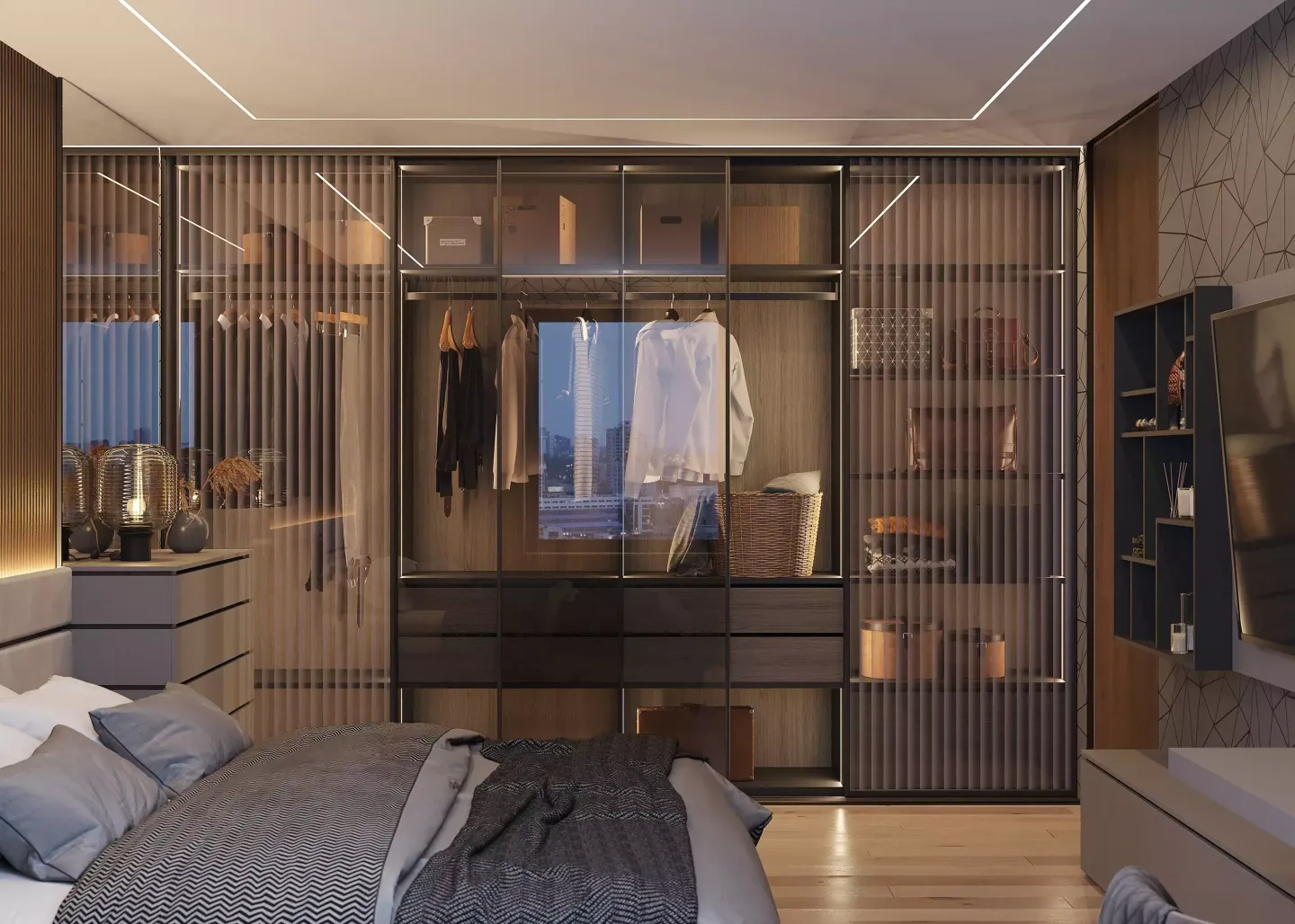 Гардеробная, коллекция "Visio-T" (арт. 087)