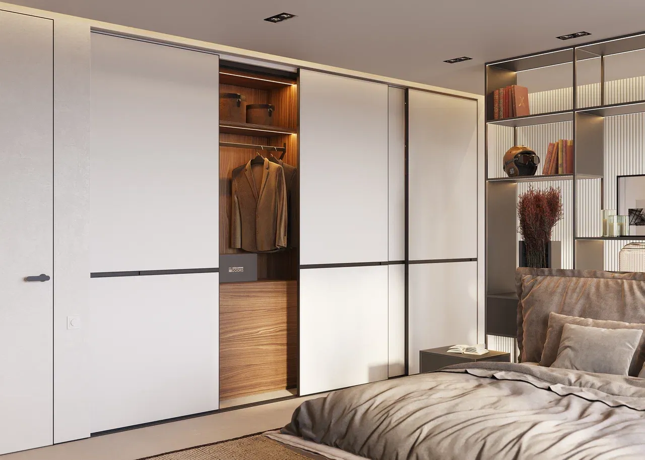 Гардеробная, коллекция RIM (арт. wr068), мебель на заказ MrDoors