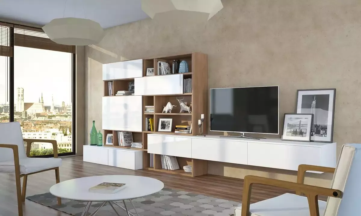 длинная тумба под телевизор в гостиную